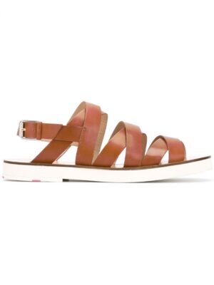 Ps By Paul Smith Sandalen mit überkreuzten Riem sneakers (bruin)