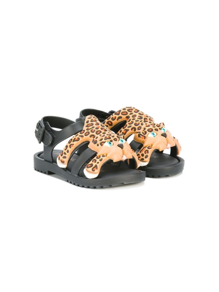 Mini Melissa Flox x Jeremy Scott Sandal sneakers (zwart)