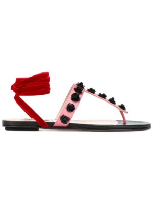 Attico Sandalen mit floralen Applikatio sneakers (paars)