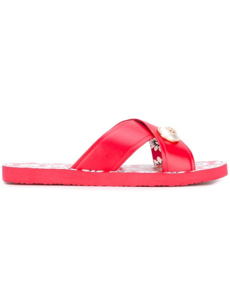 Tory Burch Sandalen mit überkreuzten Riem sneakers (rood)