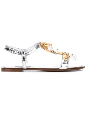 Dolce & Gabbana Sandalen mit Muschelverzierung sneakers (grijs)