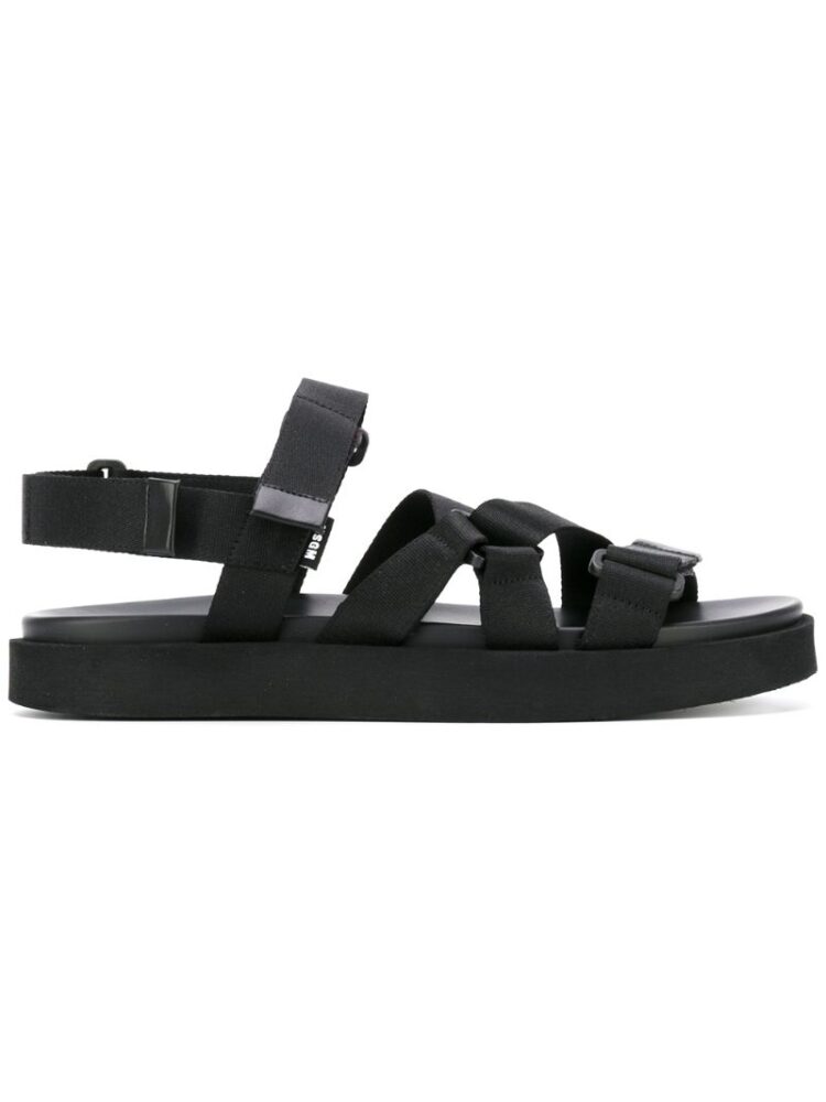 MSGM Sandalen mit breiten Riem sneakers (zwart)