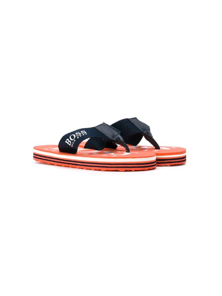 Boss Kids Flip-Flops mit Logo-Print sneakers (geel)