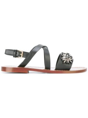 Marni Verzierte Sandal sneakers (zwart)