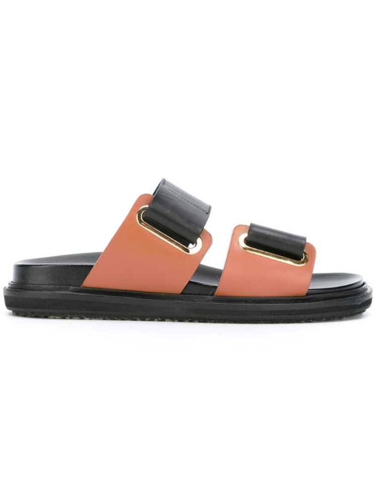 Marni 'Fussbett' Sandalen mit Klettverschlu sneakers (zwart)