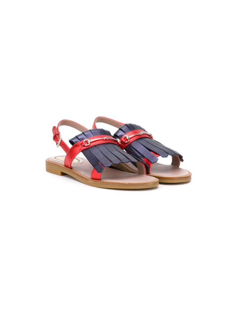 Gucci Kids Sandalen mit Horsebit-Spang sneakers (rood)