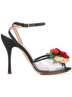 Charlotte Olympia Sandalen mit Blumen-Applikatio sneakers (zwart)