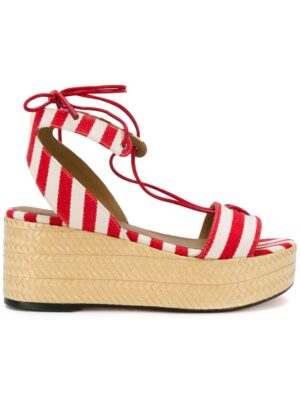 onia Rykiel Gestreifte Sandalen mit Plateausohl sneakers (rood)