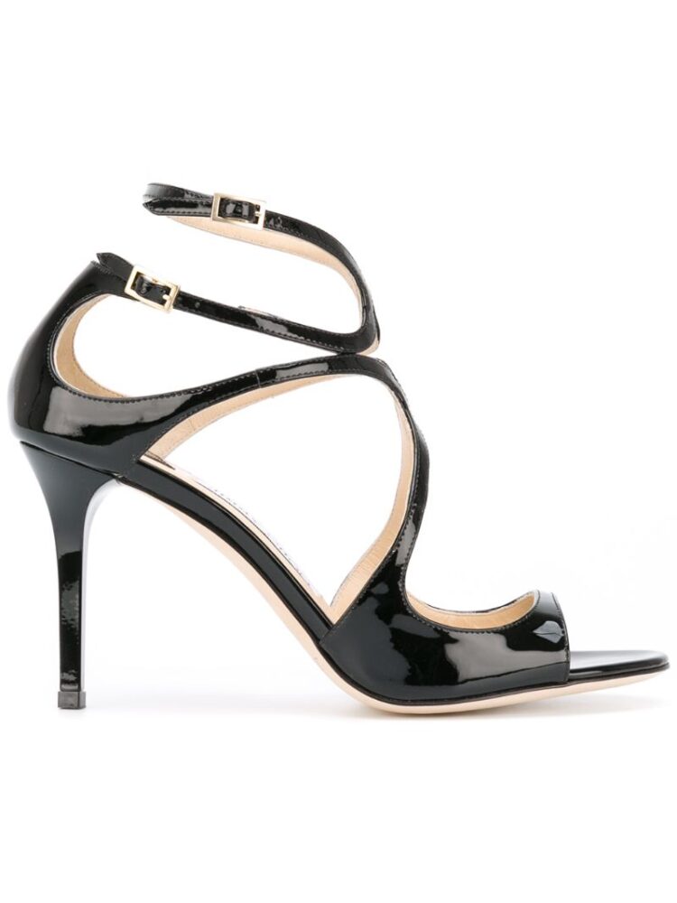 Jimmy Choo 'Ivette 85' Riemchensandal sneakers (zwart)