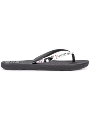 Hunter Flip-Flops mit Logo-Print sneakers (zwart)