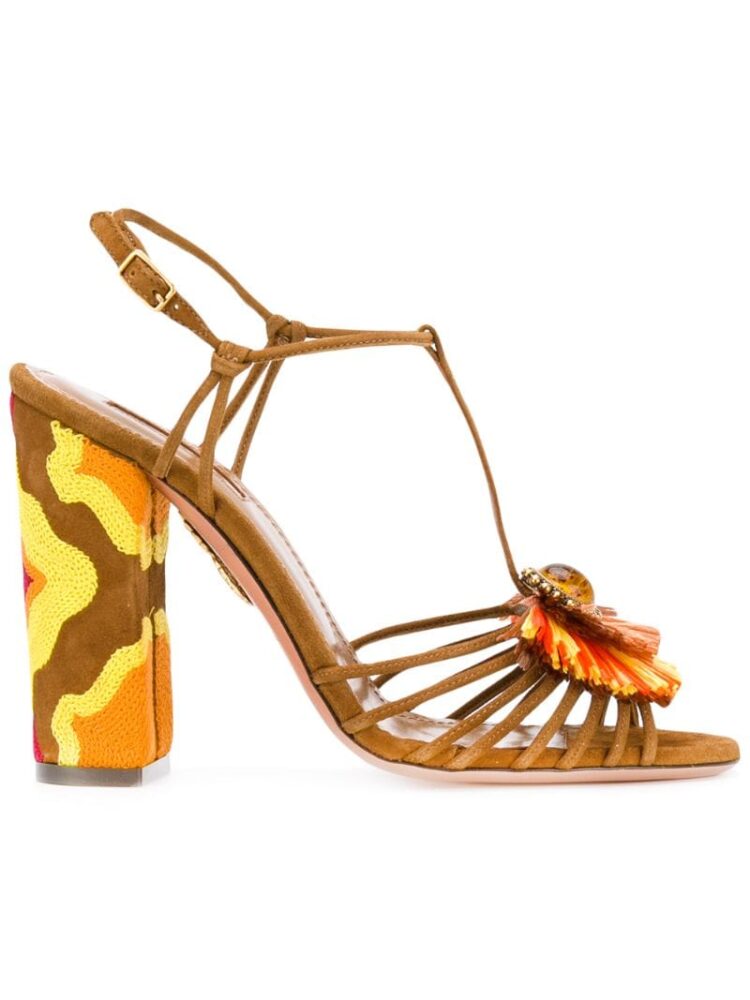 Aquazzura 'Samba 85' Sandal sneakers (bruin)