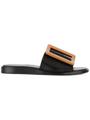 Boyy oversized buckle sandal sneakers (zwart)