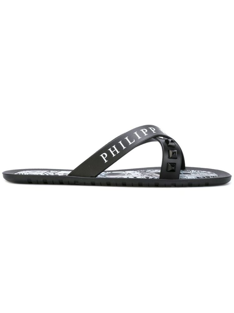 Philipp Plein 'Bangor' Pantolett sneakers (zwart)