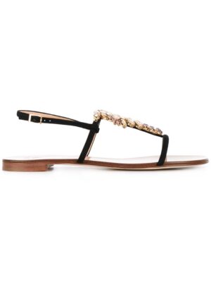 Giuseppe Zanotti Design Verzierte Sandal sneakers (zwart)