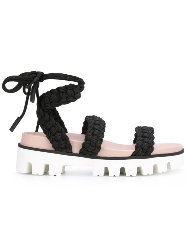 Red Valentino Sandalen mit Schnürverschlu sneakers (zwart)