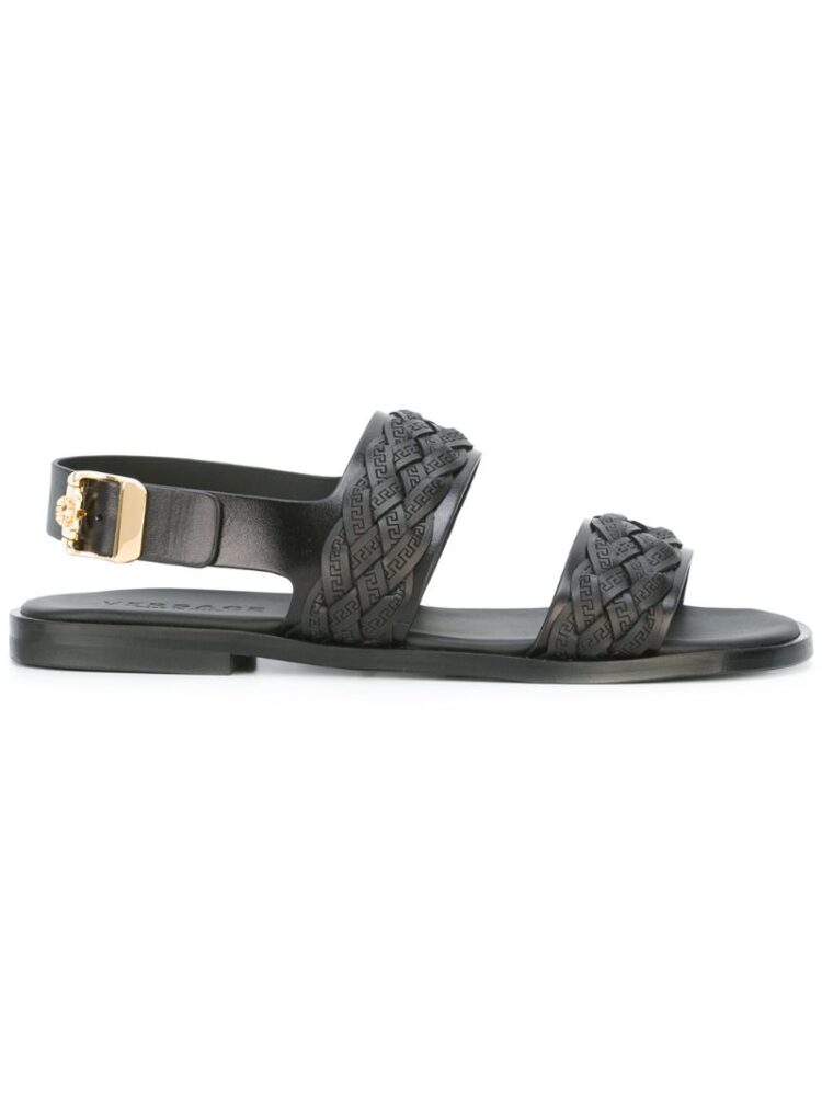 Versace Geflochtene Sandal sneakers (zwart)