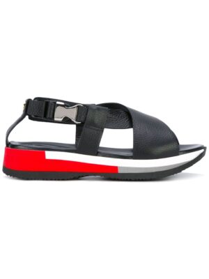 Philippe Model Flatform-Sandalen mit Schnall sneakers (zwart)