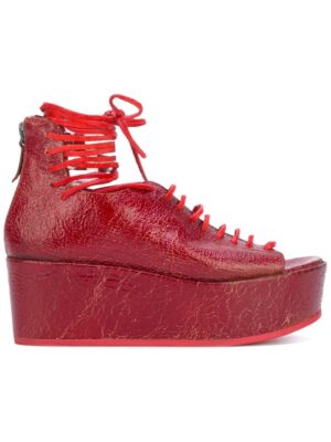 Marsèll Wedge-Sandalen mit Peepto sneakers (rood)