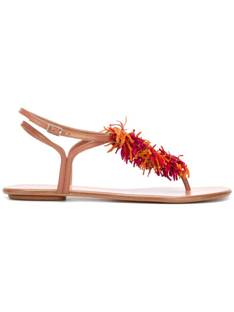 Aquazzura 'Wild Thing' Flip-Flops mit F sneakers (geel)