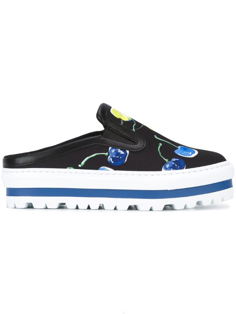 MSGM 'Ciliege' Slip-On- sneakers (zwart)