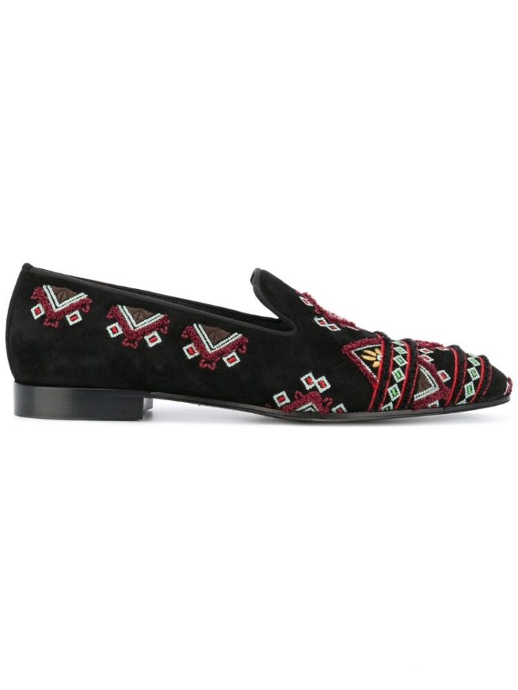 Louis Leeman 'Navajo' Loaf sneakers (zwart)