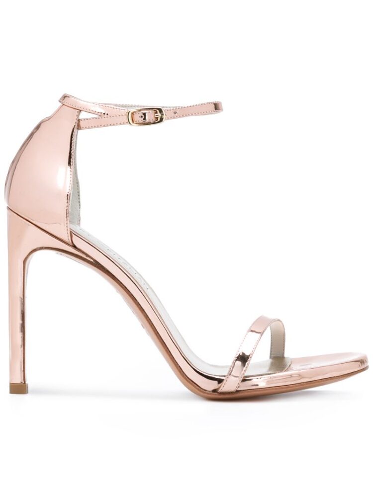 tuart Weitzman 'Nudist' Metallic-Sandal sneakers (overige kleuren)