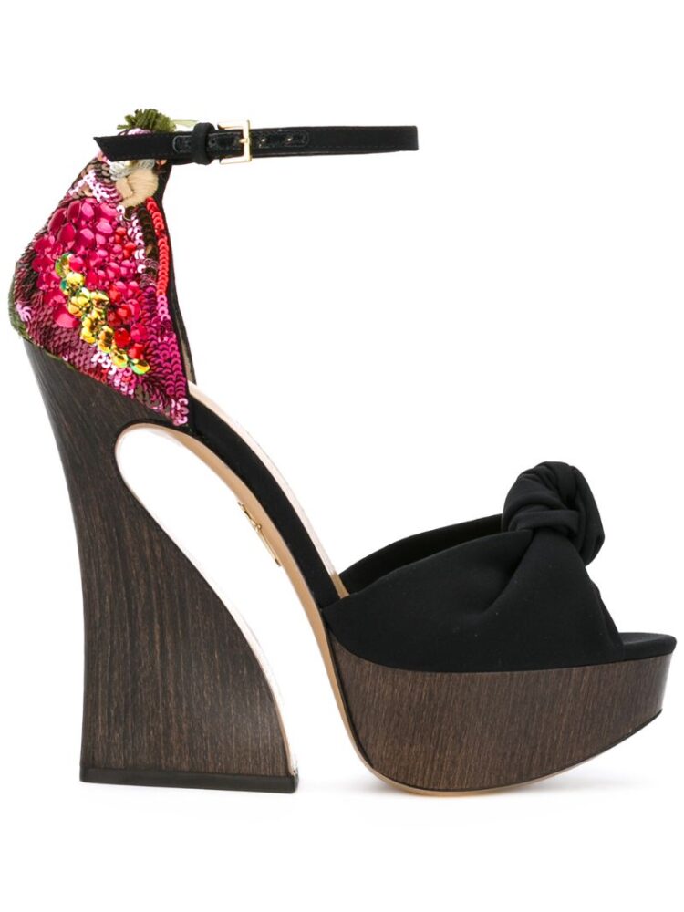 Charlotte Olympia 'Vreeland' Sandal sneakers (zwart)