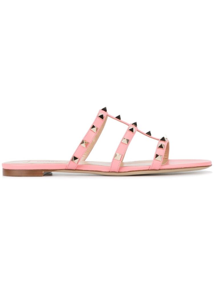 Valentino 'Flat Rockstud' Sandal sneakers (paars)