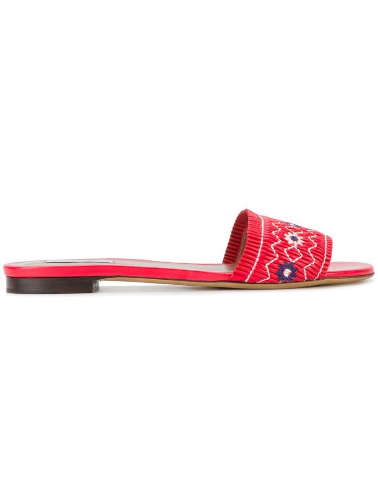 Tabitha Simmons 'Dizzy' Sandalen mit floraler Stickerei sneakers (rood)