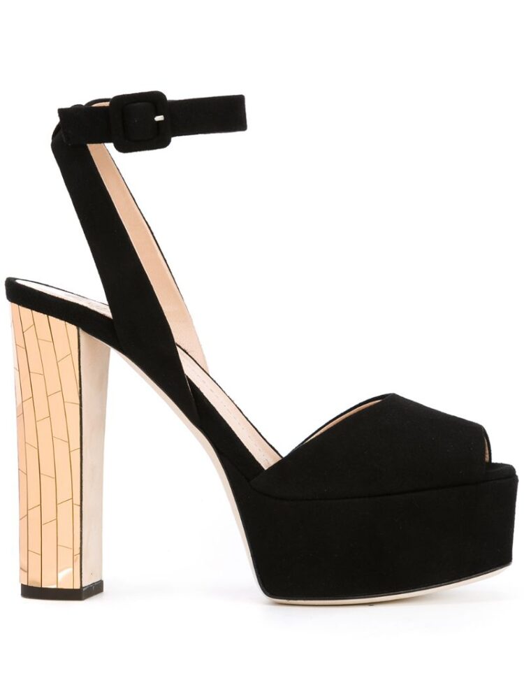 Giuseppe Zanotti Design Zehenfreie Sandal sneakers (zwart)