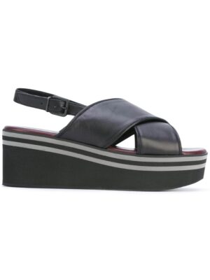 Robert Clergerie Wedge-Sandalen mit Streif sneakers (zwart)