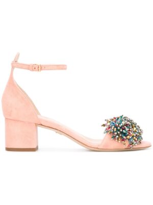 Elie Saab Verzierte Riemchensandal sneakers (paars)