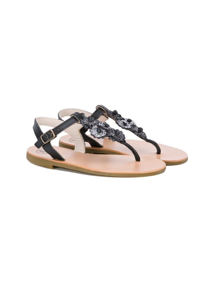 Pépé Kids Sandalen mit Zehenriem sneakers (zwart)