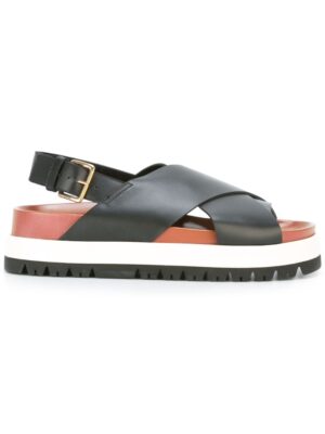 Marni 'Fussbett' Sandal sneakers (zwart)