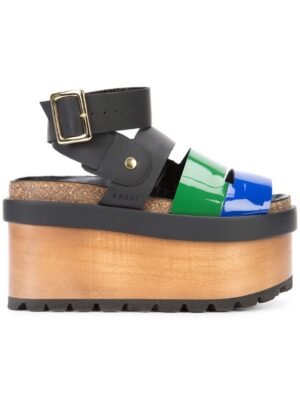 cai Sacai x Pierre Hardy Wedge-Sandal sneakers (zwart)