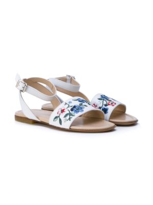 Ermanno Scervino Junior Sandalen mit floraler Stickerei sneakers (overige kleuren)