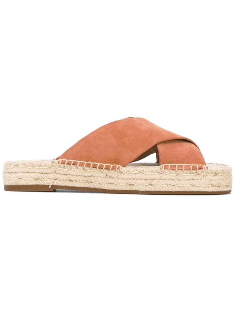 Michael Kors Sandalen mit gekreuzten Riem sneakers (bruin)