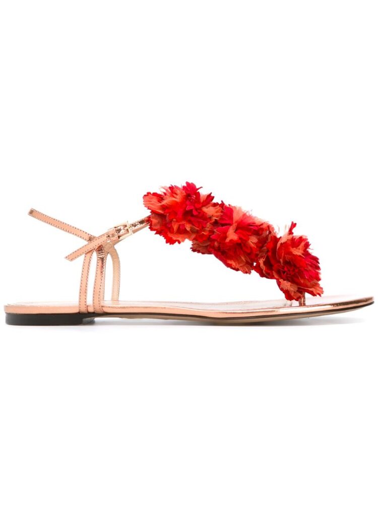 Charlotte Olympia Sandalen mit floralen Verzierung sneakers (rood)