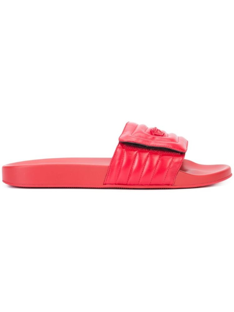 Versace Gesteppte Pantolett sneakers (rood)