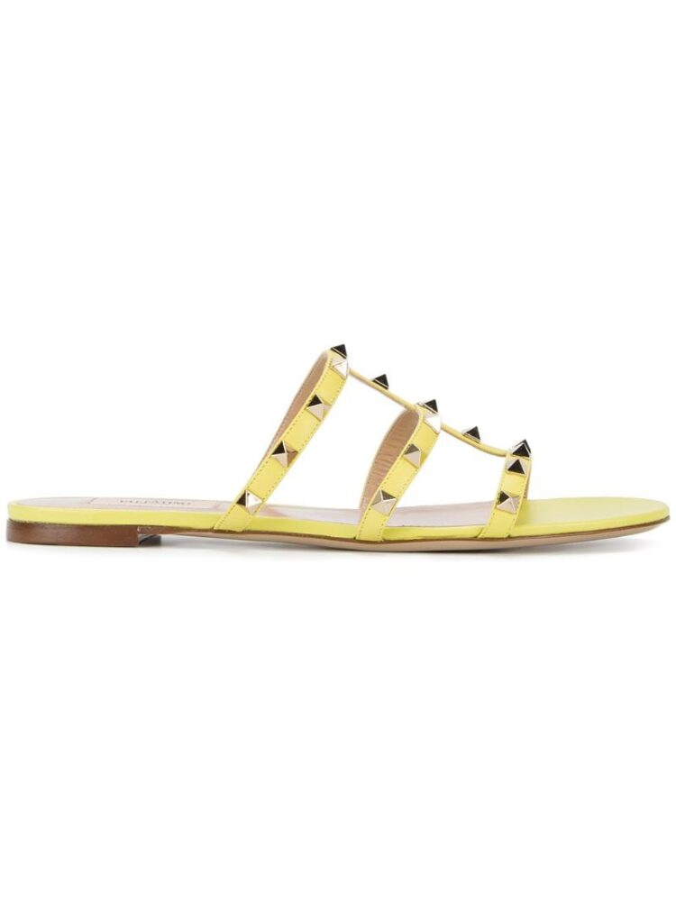 Valentino 'Valentino Garavani Rockstud' Sandal sneakers (geel)