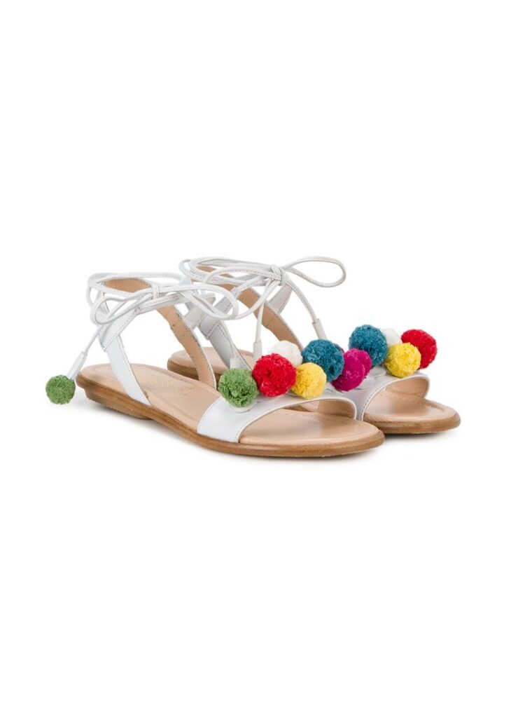 Aquazzura Mini Sandalen mit Bommel sneakers (overige kleuren)