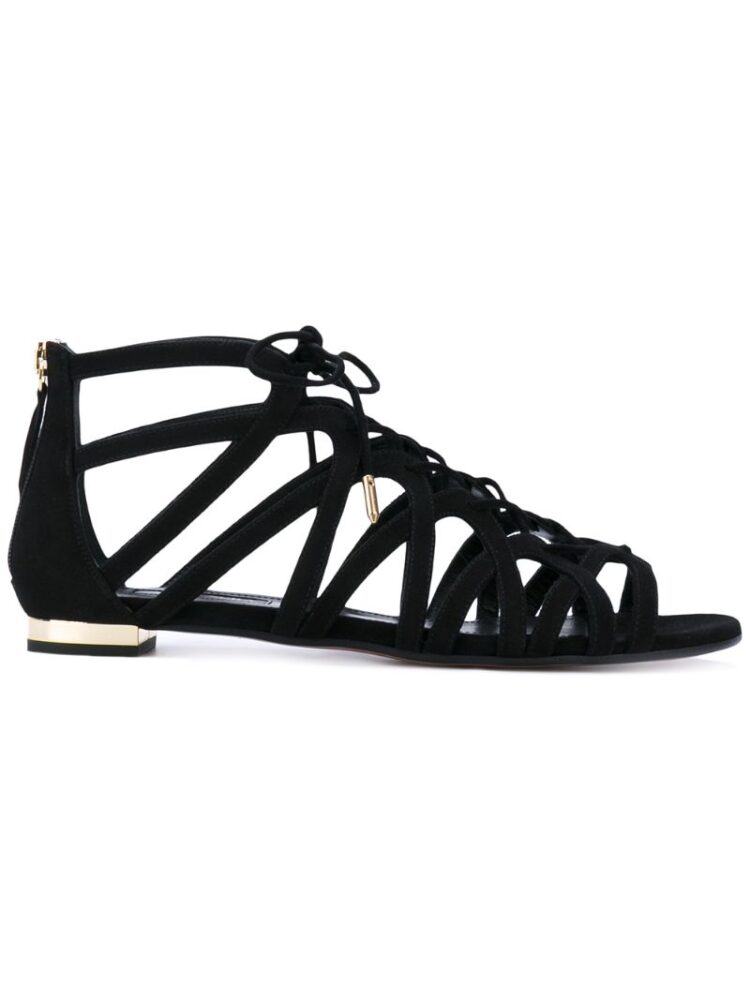 Aquazzura 'Ivy' Sandal sneakers (zwart)