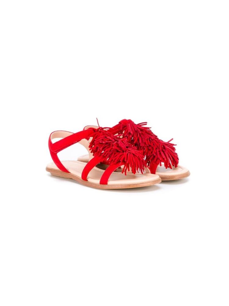 Aquazzura Mini Sandalen mit F sneakers (rood)