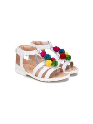 Aquazzura Mini Sandalen mit Pompo sneakers (overige kleuren)