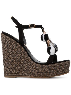 ophia Webster 'Lucita' Sandalen in Espadrille-Opti sneakers (zwart)