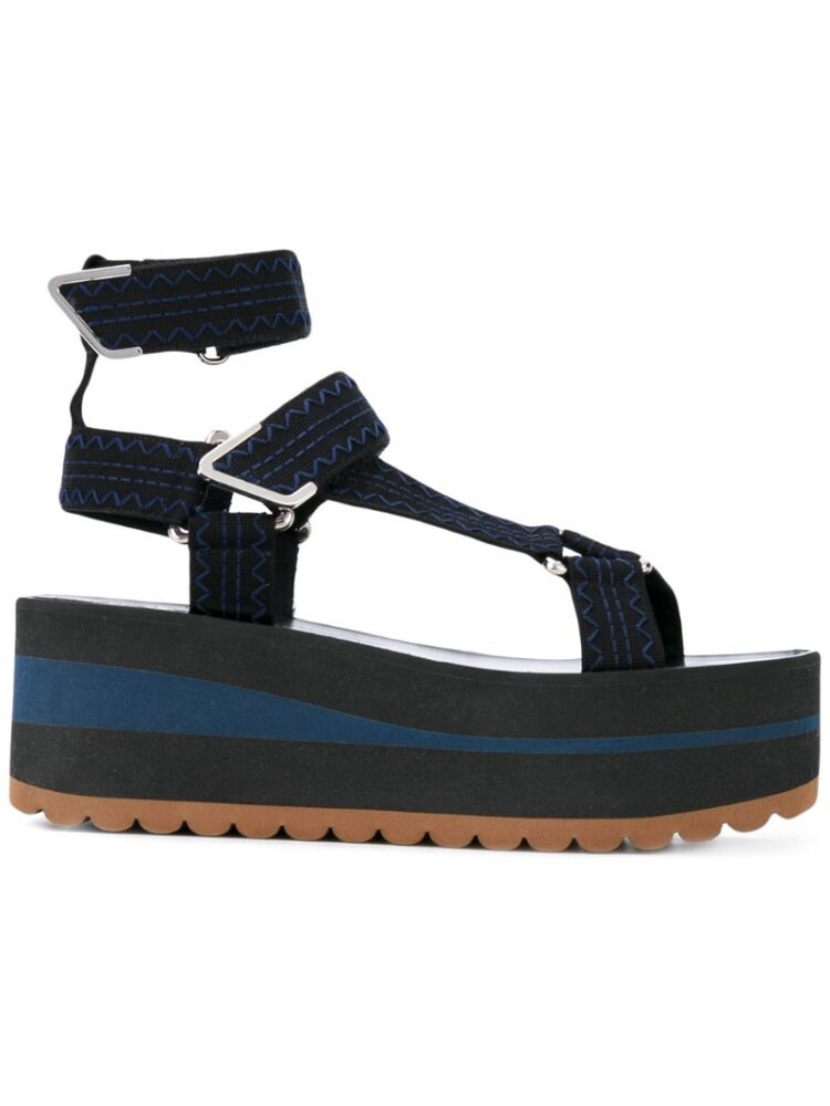 Versace Flatform-Sandalen mit Klettverschlu sneakers (overige kleuren)