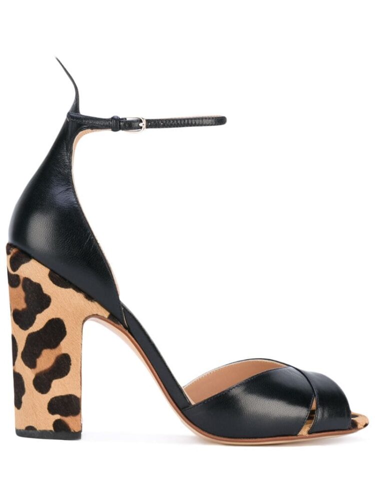 Francesco Russo 'Hill' Sandalen mit Leopardenmust sneakers (zwart)