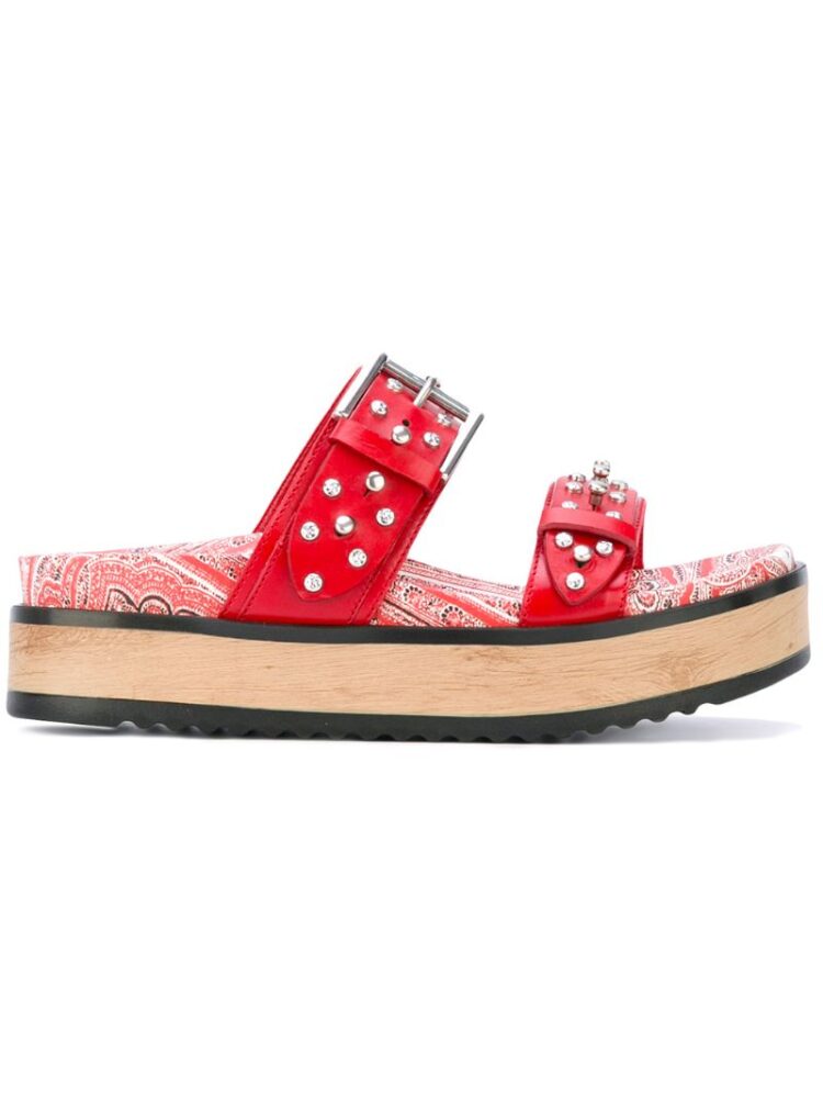 Alexander McQueen Pantoletten mit Niet sneakers (rood)