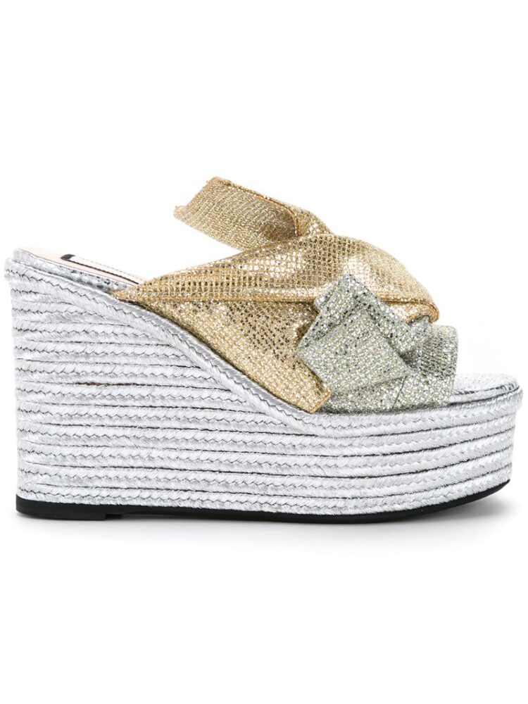 Nº21 Wedge-Pantoletten mit Schleif sneakers (overige kleuren)