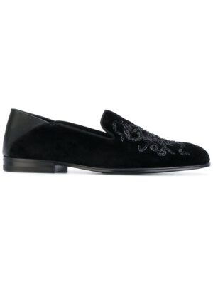 Alexander McQueen Slipper mit Stickerei sneakers (zwart)